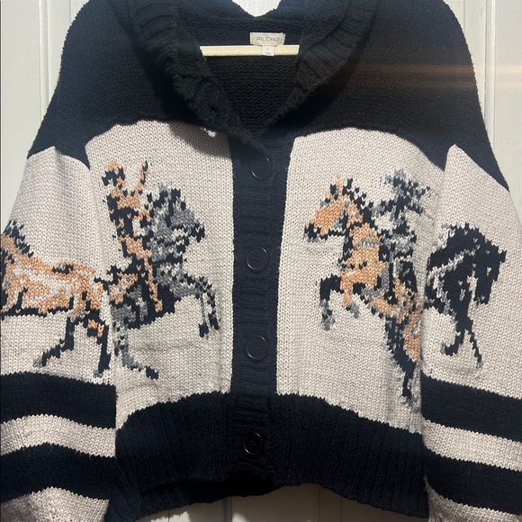 Pilcro Horse Graphic Cardigan - Picture 5 of 8